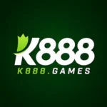 K888 Game logo with K888.GAMES text on a dark green background