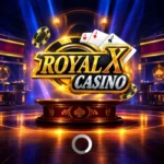 Royal x 777 Casino logo with a premium gaming background.